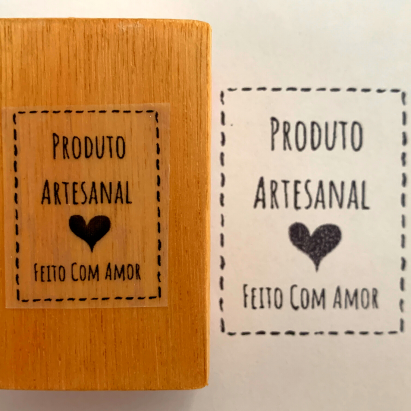 Produto Artesanal Feito Com Amor Carimbos Dos