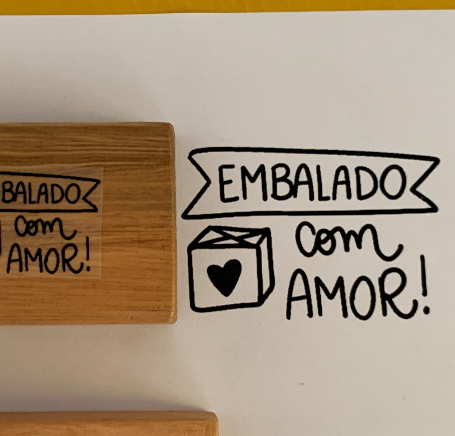 Embalado Com Amor Carimbos Dos